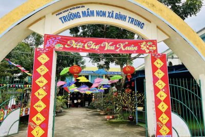 TRƯỜNG MẦM NON BÌNH TRUNG TỔ CHỨC HOẠT ĐỘNG TRẢI NGHIỆM “HỘI CHỢ VUI XUÂN”