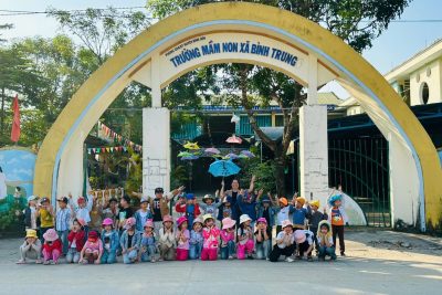 HOẠT ĐỘNG TRẢI NGHIỆM THAM QUAN CÁNH ĐỒNG LÚA QUÊ EM CỦA KHỐI LỚP 5 TUỔI, TRƯỜNG MẦM NON BÌNH TRUNG