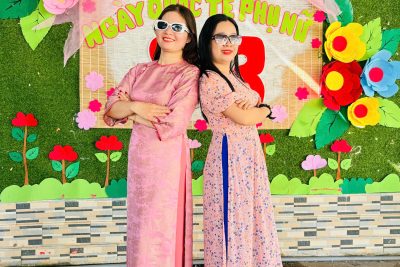 TRƯỜNG MẦM NON BÌNH TRUNG, XÃ BÌNH SƠN HƯỞNG ỨNG TUẦN LỄ ÁO DÀI CHÀO MỪNG NGÀY QUỐC TẾ PHỤ NỮ 8/3